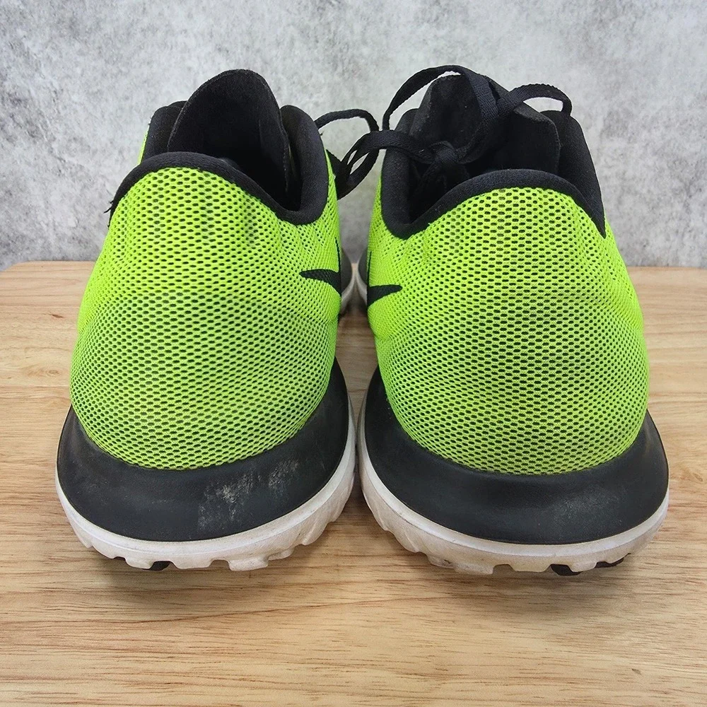 Nike FS Lite Trainer 2 Running Shoe Mens 13 Volt Neon Black White 615972-700